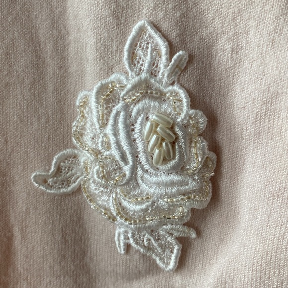 Pink Seidel embellished formal cardigan with glamour buttons - Picture 3 of 5